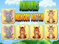 Jwèt Animals Memory Match
