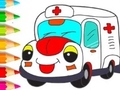 Jwèt Coloring Book: Ambulance