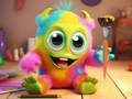 Jwèt Coloring Book: Monster