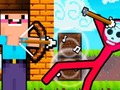 Jwèt Noob Archer vs Stickman Zombie