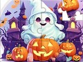Jwèt Jigsaw Puzzle: Halloween Cute Ghost