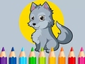 Jwèt Coloring Book: Wolf