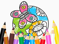 Jwèt Coloring Book: Butterfly With Flowe