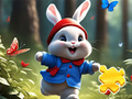 Jwèt Jigsaw Puzzle: Running Rabbit