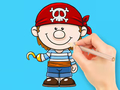 Jwèt Coloring Book: Pirate