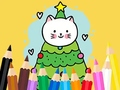 Jwèt Coloring Book: Cats And Christmas Tree