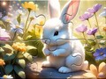 Jwèt Jigsaw Puzzle: Sunny Forest Rabbit