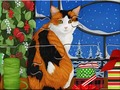 Jwèt Jigsaw Puzzle: Christmas Cat