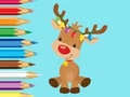 Jwèt Coloring Book: Cute Christmas Reindeer