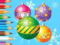 Jwèt Coloring Book: Christmas Decorate Balls