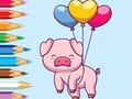 Jwèt Coloring Book: Balloon Pig