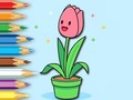 Jwèt Coloring Book: A Bunch Of Tulips