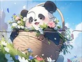 Jwèt Jigsaw Puzzle: Blanket Panda