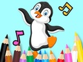 Jwèt Coloring Book: Dancing Penguin
