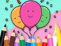 Jwèt Coloring Book: Celebrate-Balloons