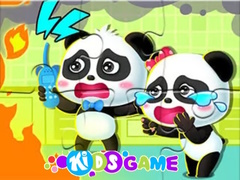 Jwèt Jigsaw Puzzle: Baby Panda Firework