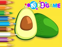 Jwèt Coloring Book: Avocado Fruit