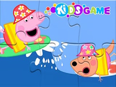 Jwèt Jigsaw Puzzle: Peppa Pig Sea Sailing