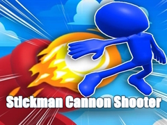 Jwèt Stickman Cannon Shooter