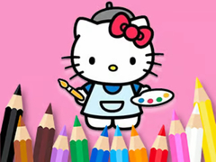 Jwèt Coloring Book: Hello Kitty Painting