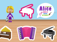 Jwèt World of Alice Shapes of Musical Instruments