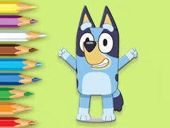 Jwèt Coloring Book: Happy Bluey