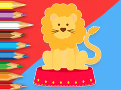 Jwèt Coloring Book: Circus-Lion