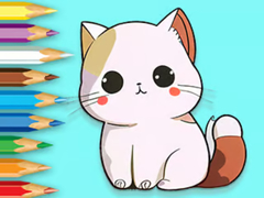 Jwèt Coloring Book: Cute Kitten