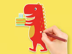 Jwèt Coloring Book: Dinosaur Birthday