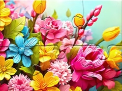 Jwèt Jigsaw Puzzle Flowers