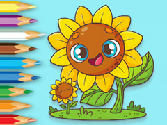 Jwèt Coloring Book: Sunflowers