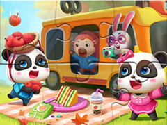Jwèt Jigsaw Puzzle: Little Panda Picnic