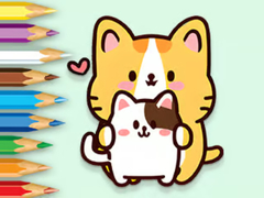 Jwèt Coloring Book: Hugging Cat