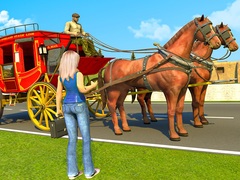Jwèt Horse Cart Transport Taxi Game