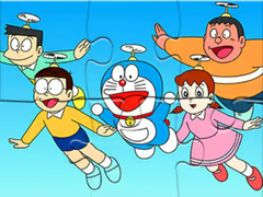 Jwèt Jigsaw Puzzle: Doraemon Flying