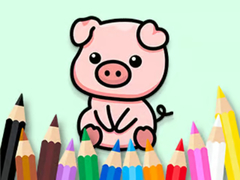 Jwèt Coloring Book: Cute Pig 2