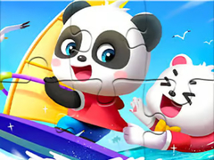 Jwèt Jigsaw Puzzle: Baby Panda Sailing