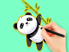 Jwèt Coloring Book: Panda Eat Bamboo