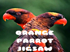 Jwèt Orange Parrot Jigsaw
