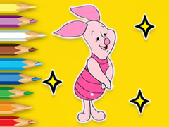 Jwèt Coloring Book: Piglet With Balloon