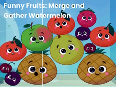 Jwèt Funny fruits: merge and gather watermelon