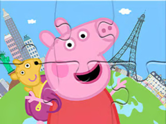 Jwèt Jigsaw Puzzle: Peppa Travel Around