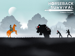 Jwèt Horseback Survival Zombies Escape