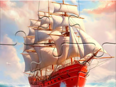 Jwèt Jigsaw Puzzle: White Sailing Boat