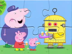 Jwèt Jigsaw Puzzle: Peppa Robot
