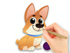 Jwèt Coloring Book: Dog With Toy