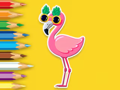 Jwèt Coloring Book: Flamingo
