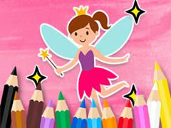 Jwèt Coloring Book: Little Pretty Fairy