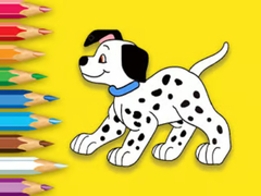 Jwèt Coloring Book: Cute Spotted Dog