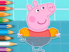 Jwèt Coloring Book: Peppa Swimming